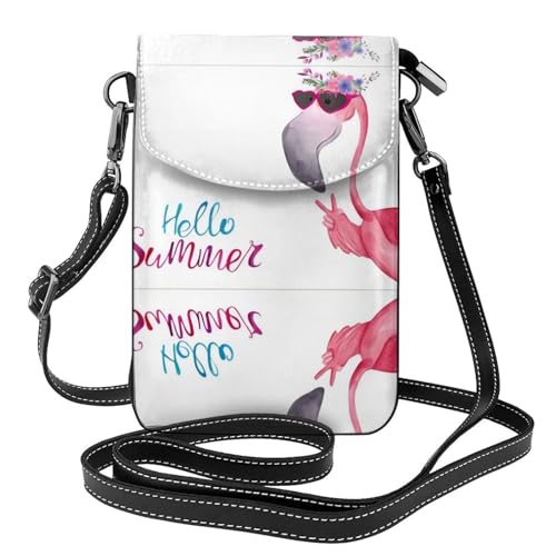 Mini sac à bandoulière flamant rose en cuir idéal pour vos sorties urbaines