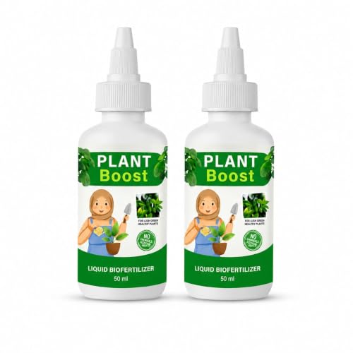 Plant Booster Combo Pack 50ml | 100% Organic Plant Growth Enhancer for Healthy Roots, Leaves, Flowering & Fruiting | Indoor & Outdoor Gardening Use (50 ML, Pack 2)
