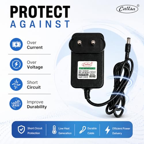 Image of 5V 3A AC /DC Power Adapter Supply Charger for Arduino Projects, Router, Modem, LCD Monitor, CCTV Camera, LED Strip, Tablet & Electronic Devices (220V AC Input, Black)