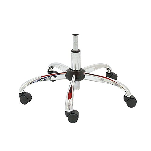 La Silla de Claudia - Base cromada Silla Oficina 5 radios Repuesto para sillas de Escritorio giratorias 50 mm Agujero / 64 cm diámetro Cover