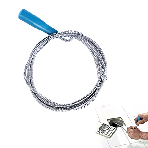 Spirale de Nettoyage de Tuyaux, Spirale de Drainage, avec Pointe de Perçage, Utilisée pour le Nettoyage de Divers Tuyaux de Drainage, 3M/5M