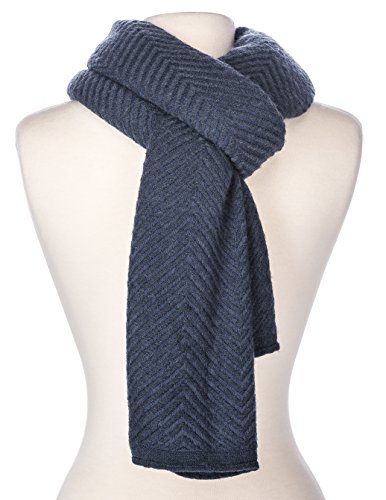 Noble Mount Mens Stockholm Chevron Stripes Winter Scarf