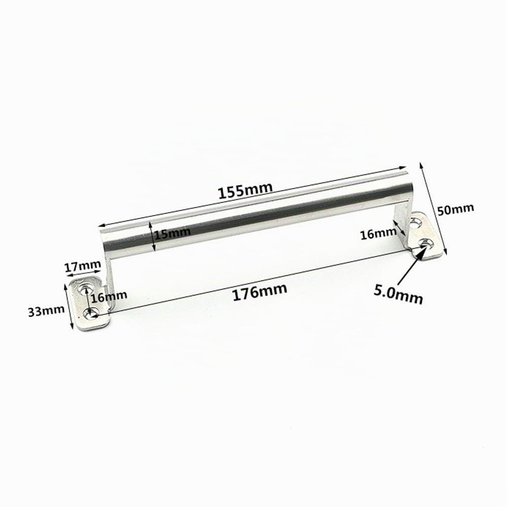 Maniglia da superficie in acciaio inox, maniglia antifurto semplice e moderna, maniglia per porta, maniglia per doppia porta, maniglia per porta scorrevole