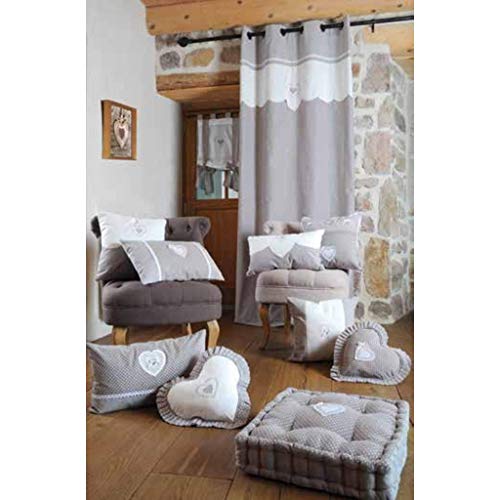 LOVELY CASA Curtain Cotton, Cotton, linen, 260x135 cm