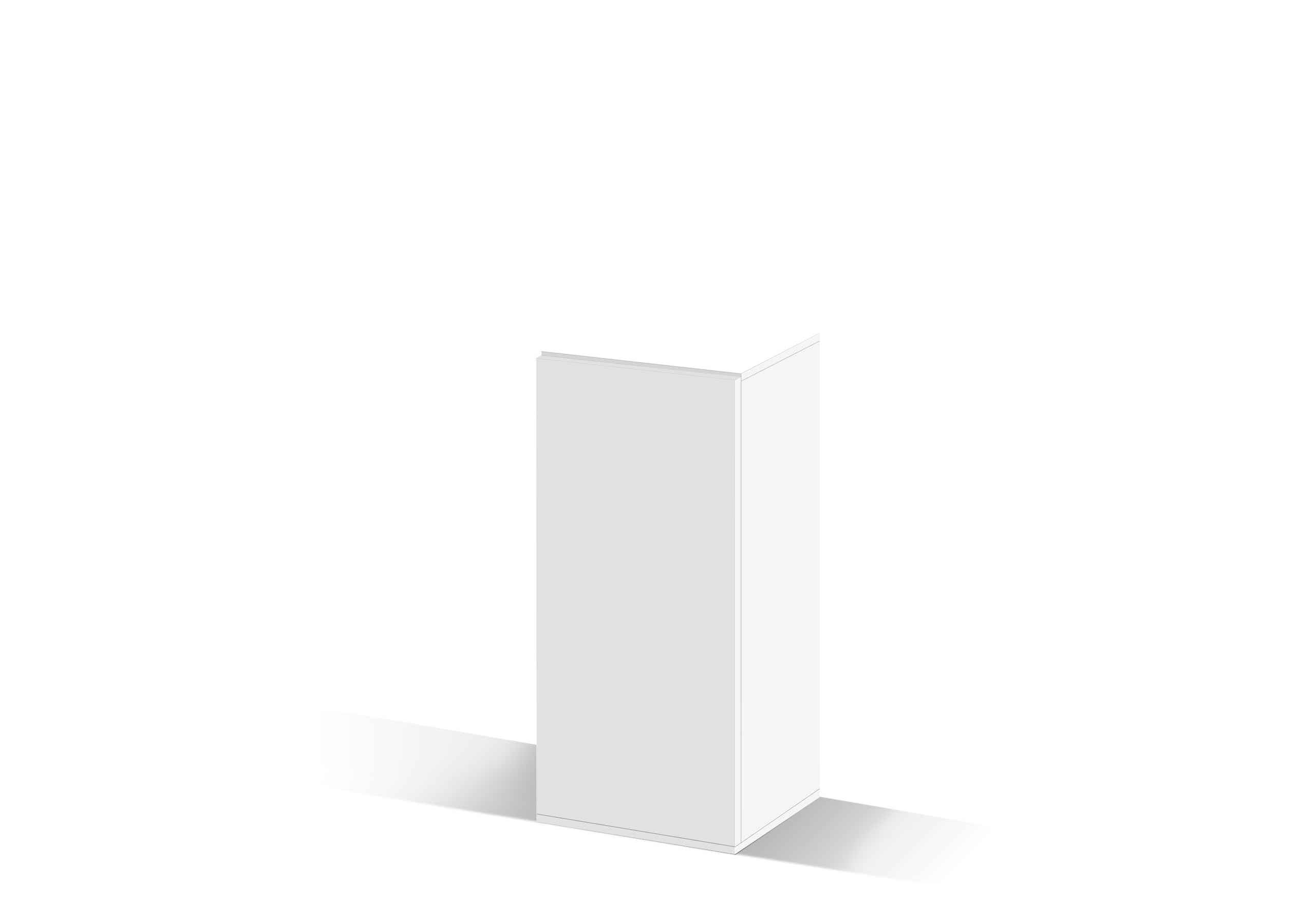 CIANO, Mueble Emotions Pro 40 Blanco 95x40x40 cm, de Madera, para Acuario, Soporte con 1 Puerta y Compartimento para Almacenamiento, Mueble de Acuario para Peces, Fabricado en Portugal