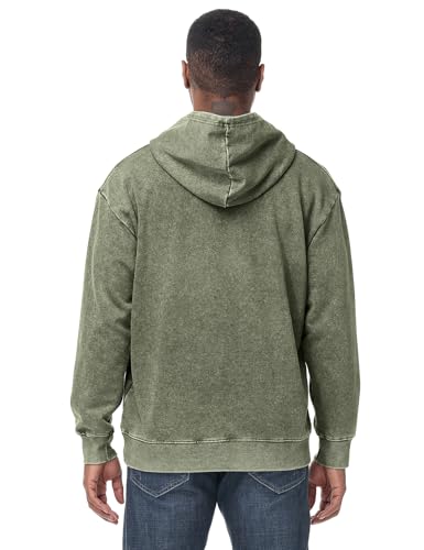 Eisctnd Mens Hoodies Oversized Unisex Acid Wash Casual Vintage Cotton Sweatshirt, Baggy Basic Streetwear Pullover3