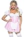 Leg Avenue 86987 12102 kostiumy dla dorosłych, różowy/biały, rozmiar M