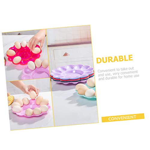 Bestonzon 30 Pcs Egg Storage Tray Desktop Accessories Desktop Decor Egg Platter Deviled Egg Carrier Egg Holder Deviled Egg Tray Desktop Egg Plate Delicate Egg Holder Kitchen Egg Plate Eggs #TOP5