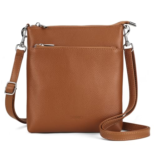 Image of befen Genuine Leather Crossbody Purses for Women Travel Cross Body Bags Lightweight with Adjustable Shoulder Strap