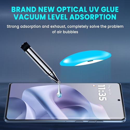 Image of FIRST MART Military-Grade UV Tempered Glass For Motorola G96 5G (6.67 Inch) With Easy Installation Kit | Edge-To-Edge Protector Coverage | Crystal Clear, Pack of 2