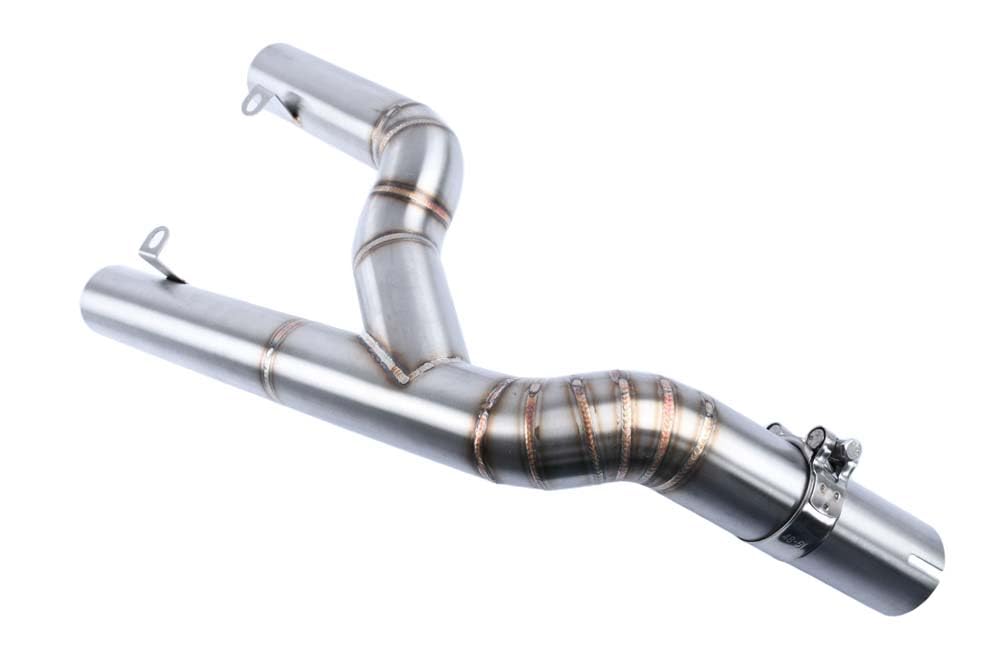 avdb - Motocykl Alt Outlet kompatybilny z 51 mm KTM SuperDuke 1290 R 2014-2019 SuperDuke 1290 GT 2016-2018 Mid Pipe Décatalyseur