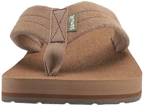 Sanuk Beer Cozy Stacker Suede Tan 9 D (M) #TOP1