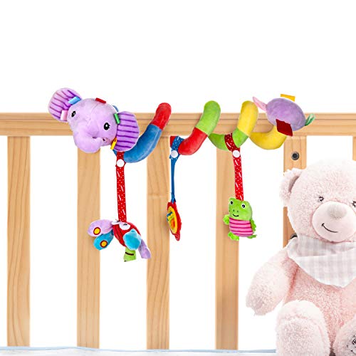 Comius Sharp Spiraal bed kinderwagen speelgoed, mobiele baby kinderen twisty spiraal cartoon speelgoed geschenken… - Image 3