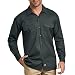 Dickies Men's Long Sleeve Work Shirt, Hunter Green, X-Large