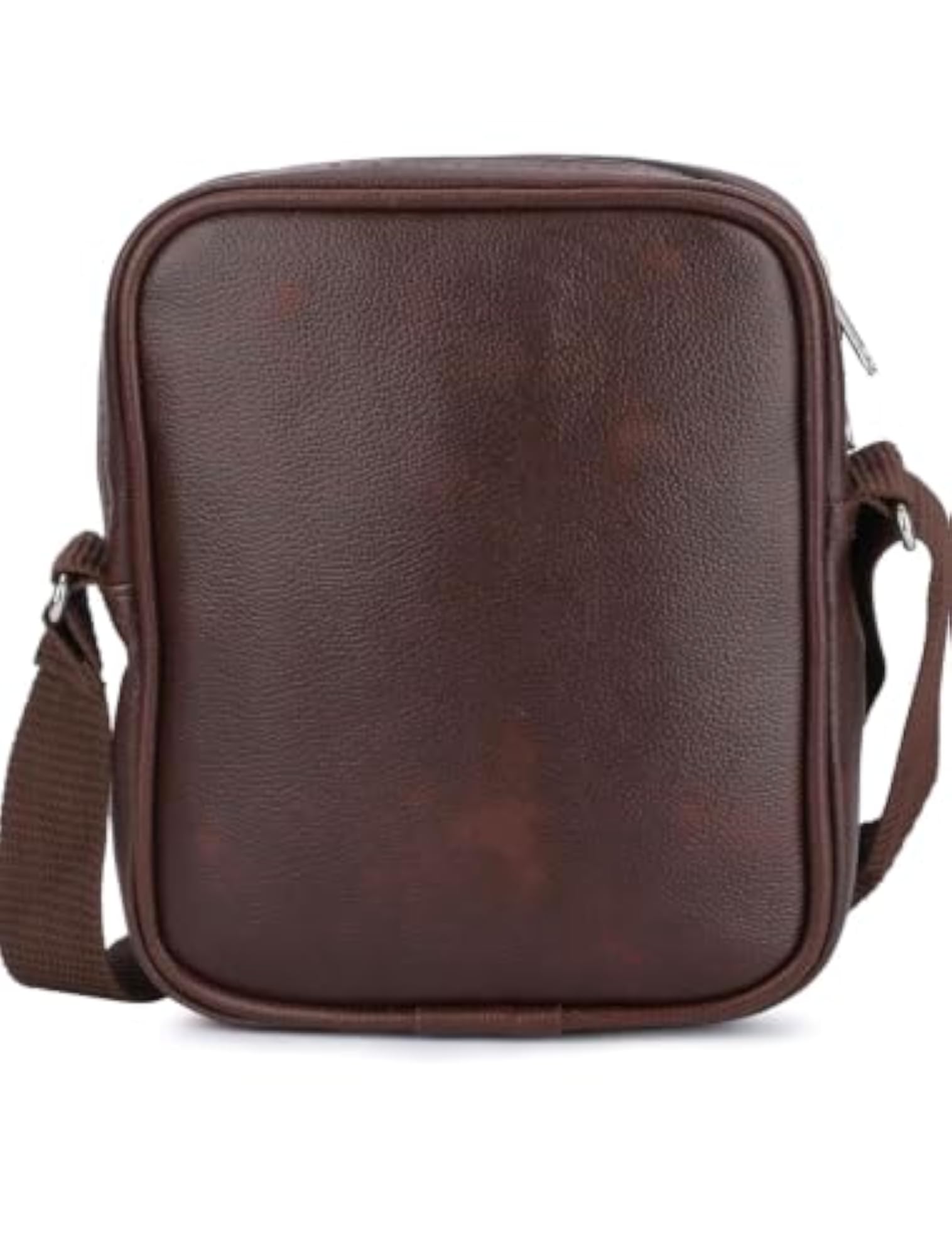 Men's PU Leather Crossbody Messenger Bag, Multi-Pocket
