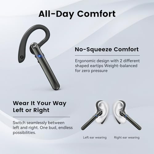 Oreillette Bluetooth réduction de bruit active double micro et connexion multipoint - 4