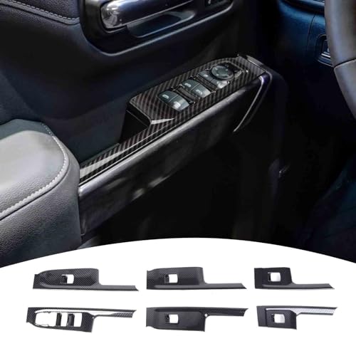 Fibre de carbone Chevrolet Silverado - Kit luxe de garniture de fenêtre