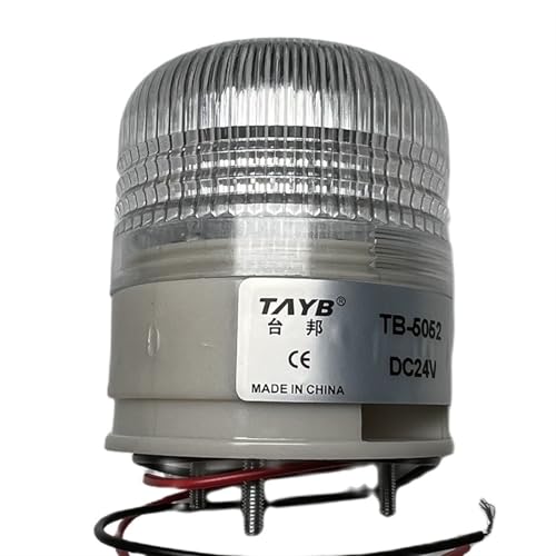 Trilite MV2LED Permanent Mount 24 Volt DC Rotating Beacon Light-Amber Dome