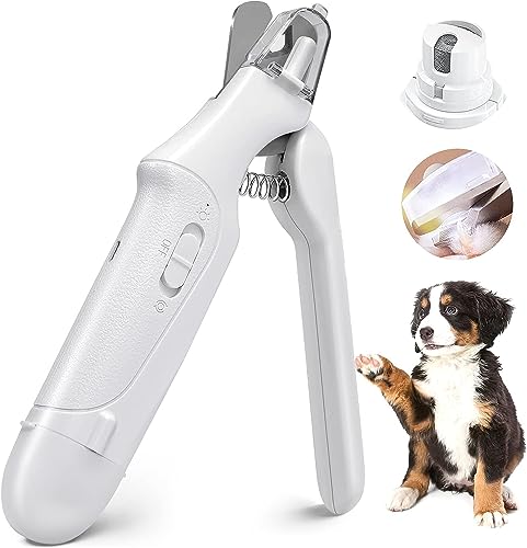 Image of Pet Grooming Kit Dog Nail Grinder 2-in-1 Dog Nail Trimmers Cat Nail Clipper Kit with Dual LED Lights USB Rechargeable Pet Nail Grinder for Small Medium and Large Dogs Pet Trimmer
