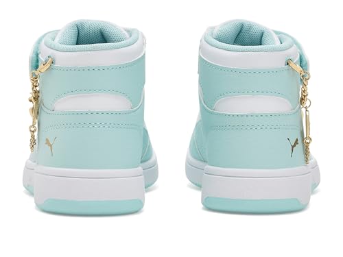 Image of PUMA Kids' Rebound Layup Mid Hook and Loop Sneakers