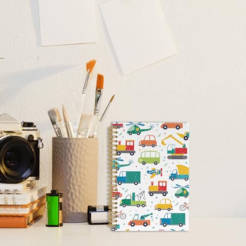 Carnet de notes à spirales avec couverture rigide cahier ligné pour garçons - 4