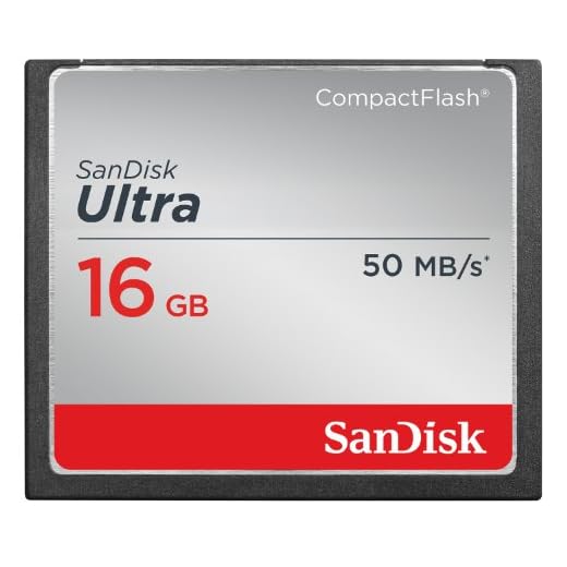 SanDisk Ultra 16GB Compact Flash Memory Card Speed Up To 50MB/s, Frustration-Free Packaging- SDCFHS-016G-AFFP (Label May Change)