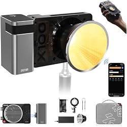 ZHIYUN MOLUS X100 Bi-color Combo 100W Video Light [Official] V2 Upgraded Version Professional Photography Lighting Portable Continuous Output Lighting 2700K~6500K CRI≥95 TLCI≥97 for Youtuber TT Photog