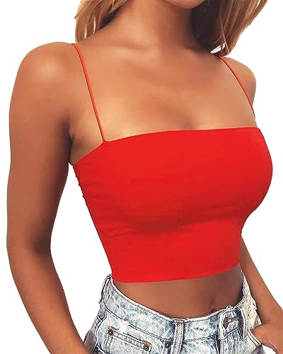 Artfish Women's Sexy Spaghetti Strap Camisole Tube Slim