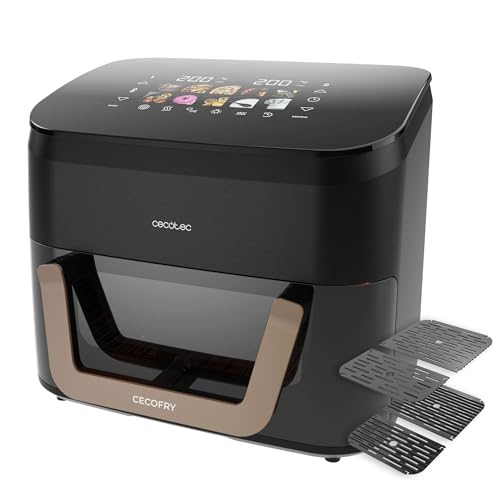 Cecotec Freidora de Aire 11L con Triple Grill y Ahumador Cecofry&Grill Smokin' 11000 Plus. 2900W,...