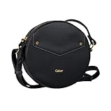  Gabor Umhängetasche Damen Divina, (Schwarz), 20.5x20.5x6 cm, Gabor Handtasche Damen
