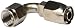 Russell 610161 Endura Anodized Aluminum -6AN 90-Degree Hose End