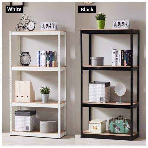 Storage Shelves - 4 Tier Adjustable Garage Storage Shelving, Heavy Duty Metal Storage Utility Rack Shelf Unit For Warehouse Pantry Closet Kitchen, 23.6" X 15.7" X 47.2", White #TOP5