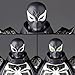 Kaiyodo Revoltech Amazing Yamaguchi Agent Venom Total Height Approx. 6.7 inches (170 mm), Non-Scale, PVC & ABS, Pre-Painted Action Figure