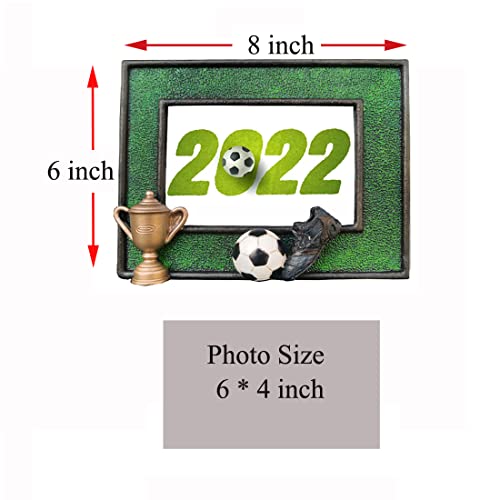 Ryaonfky Handmade Soccer Photo Frame Soccer Sports Coach Birthday Gifts For Men,Athletes,Teams (Green-5) #TOP5
