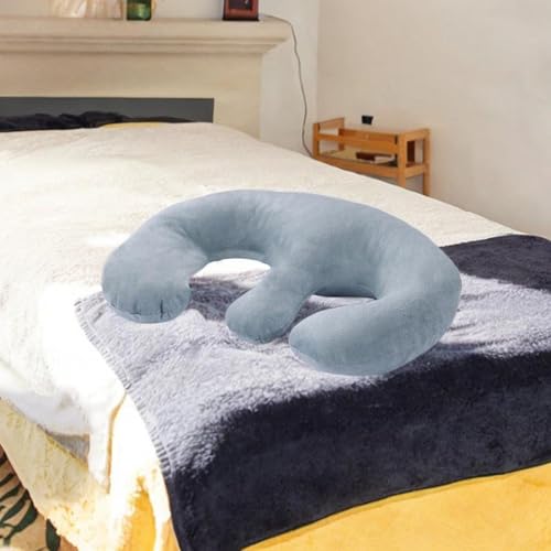 Almohada de pecho para masaje transpirable y cojín de soporte ergonómico gris 5