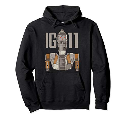 Star Wars The Mandalorian IG-11 Simple Portrait Pullover Hoodie