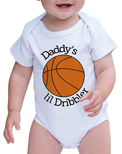 7 ate 9 Apparel Baby Boy’s Daddy’s Lil Dribbler Basketball Onepiece