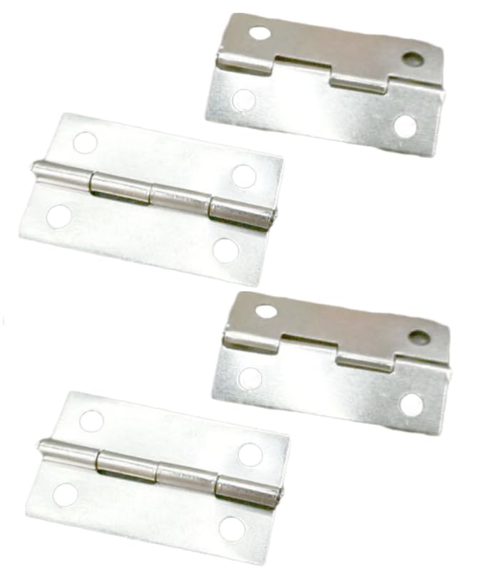 Möbelscharniere, Möbelscharniere, Stoßscharniere, 2/4 Stück, 180-Grad-Scharniere(4 Pack)