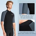 Wetsuit Top Men Short Sleeve Front Zip Wetsuit Jacket 1.5mm Neoprene Swimsuit for Swimming Diving Surfing - Image 3