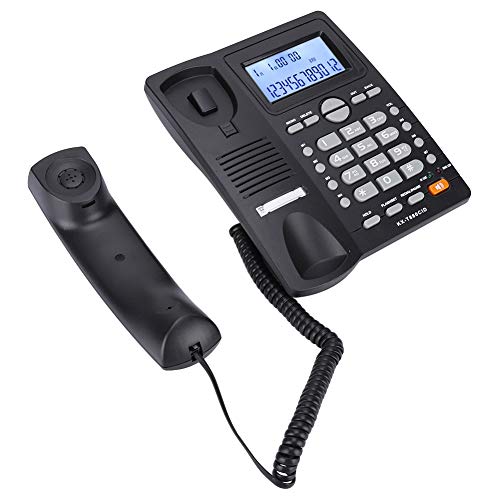 Teléfono fijo con cable y pantalla de identificación de llamada miniatura 3