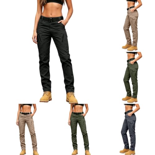 Womens Waterproof Cargo Pants Tactical Hiking Work Trousers With Pockets - image 1