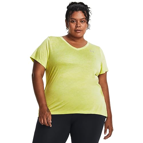 Image of Under Armour Plus Size Tech Solid Short Sleeve V-Neck