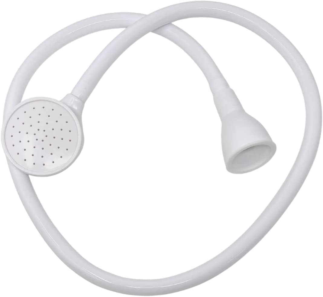 ONEBRAND White Bath Sink Single Tap Shower Attachment Head Hose Spray