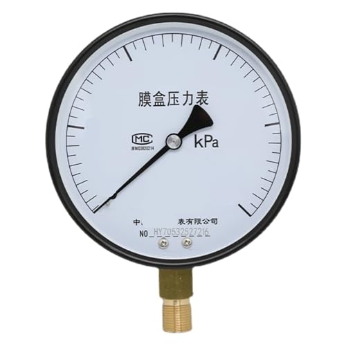 Manomètre à membrane YE-150 contre les fuites de gaz basse pression -40 à 0 KPa