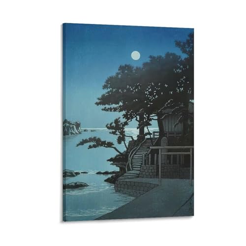 川瀬巴水 日本の浮世絵画家、版画ポスター (76) 印刷 壁アート 油彩画 モダン 誕生日ギフト すぐに掛けられます24x36inch(60x90cm)