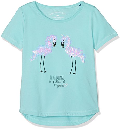 TOM TAILOR Tee with Sequins Maglia a Maniche