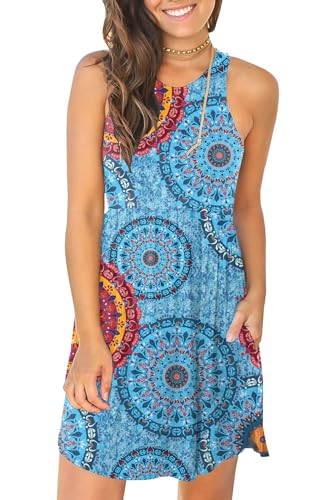 Image of HiMONE Vacation Dresses for Women 2025 Summer Dress Women's Casual Sundresses Casual Beach Petite Sun Dress XS-2XL