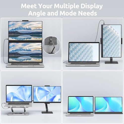 Image of MagicRaven Portable Monitor, 15.6 inch 1080P FHD Laptop Monitor USB C /HDMI Computer Display HDR with Adjustable Stand, Travel Monitor for Laptop PC Mac Phone Xbox Switch PS5 Table