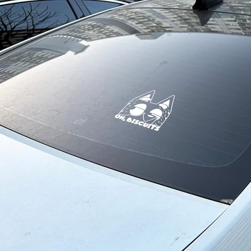 Image of 5pcs OH, Biscuits Car Decal Sticker for Truck Bumper Window Vehicles (6x7)