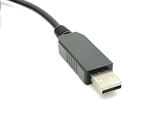 FT232RL USB to USB Null Modem Cable 2.5M, Serial Adapter 3MBaud High Speed Console Cable for Router, Embedded Systems and Device Debugging